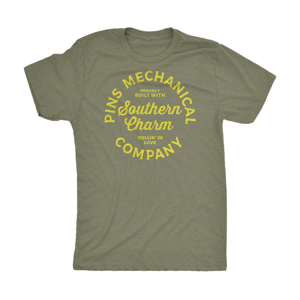 PINS SOUTHERN CHARM TEE - OLIVE